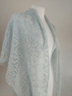 Luksusowa chusta alpaka merino handmade