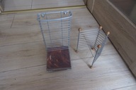 2 STOJAKI NA KASETY Z PRL-U