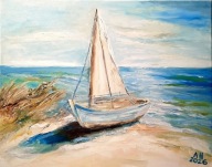 Obraz olejny "Morskie wybrzeże"