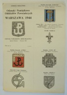 Odznaki Pamiątkowe Oddziałów Powstańczych Armia Krajowa Warszawa 1944 AK