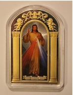 OBRAZ BOŻEGO MIŁOSIERDZIA - 2 $ DOLARY 2014 TOKELAU, SREBRO 999, 50 GRAM