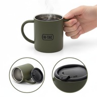 Kubek termiczny turystyczny M-Tac 280ml stal nierdzewna Olive z pokrywką