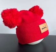 Grube czapeczki zimowe dla noworodków 0-6m