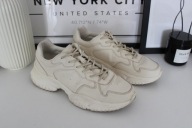 Sneakers buty sportowe kremowe sneakersy Reserved