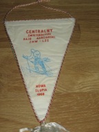 NOWA SŁUPIA 1968 Świętokrzyski Rajd Narciarski ZMW LZS proporczyk z PRL