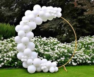 STELAŻ STOJAK ŁUK OBRĘCZ na BALONY ścianka tło 200X200 cm ZŁOTY METAL