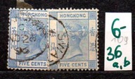 Hongkong 109 , nr 36 a,b
