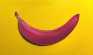 Obraz olejny Bananowy uśmiech 100x60 cm