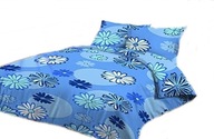 pościel z flaneli 160x220 + 2x70x80 zamek F 21 Ambitne kwiatki