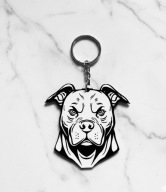 Porządny breloczek na co dzień BRELOK zawieszka do kluczy Amstaff pitbull