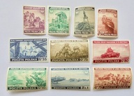 1941 Polska-Emigracja Fi.338 A*-H* czyste znaczki z gumą, stan bardzo dobry