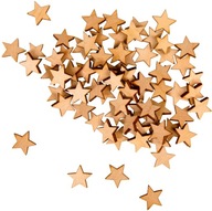 Drewniane Scrapki Gwiazdy Gwiazdki Dekor Ozdoby Świąteczne 4cm 50szt
