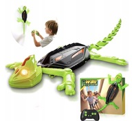 Gekon interaktywny Jaszczurka zdalnie sterowany RC Pełza po ścianie Świeci