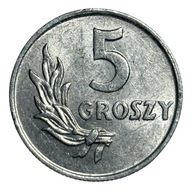 PRL - 5 GROSZY - 1949 - ALUMINIUM