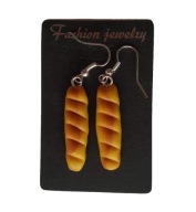 KOLCZYKI Z MODELINY BAGIETY PIECZYWO BAGIETKI PIEK