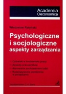 PSYCH. I SOCJOL. ASPEKTY ZARZĄDZ. Ratyński Spis tr