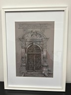 Rysunek elementu Pałacu w Pławniowicach 3/3 autorstwa Czesława Ziętka