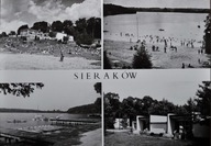 SIERAKÓW - OŚRODEK WYPOCZYNKOWY, PRZYSTAŃ, DOMKI CAMPINGOWE - 1972r