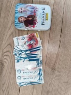 karty kraina lodu 2, frozen 2 ,puszka + 50 różnych kart