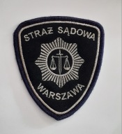emblemat - naszywka ochrona - STRAŻ SĄDOWA Warszawa