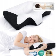 Poduszka ortopedyczna Ortosen 30x60 cm pianka memory biało-czarna