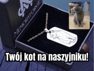 Naszyjnik ze zwierzęciem ze zdjęcia grawer prezent personalizowany