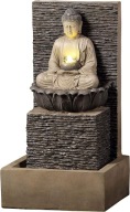 Dehner Fontanna ogrodowa Budda z oświetleniem LED