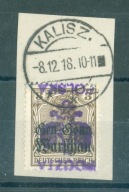 Kalisz V wydanie lokalne 1918 Nadruk odwrotny gw. Z.Korszeń