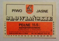 STARA ETYKIETA PIWO JASNE PEŁNE SŁOWIAŃSKIE BROWAR OKOCIM - ROZLEWNIA