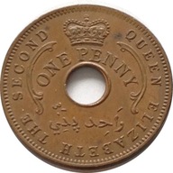 Nigeria 1 Penny 1959 Elżbieta II - kolonie