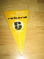 JĘDRZEJÓW Zakłady Przemysłu Dziewiarskiego REKORD 1973 proporczyk