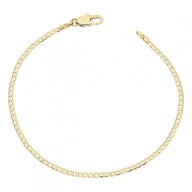 85728 Bransoletka stal chirurgiczna 316L pozłacana 18k pancerka 17 CM 2 MM