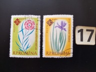 Znaczki , kwiaty. , Rumunia