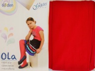 RAJSTOPY DZIEWCZĘCE GAJATEX OLA MICROFIBRA RED 60 DEN r. 128-134 nr 701B