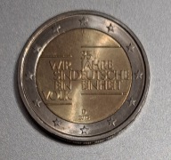 Niemcy 2 euro 2025r. 35 rocznica - Zjednoczenie Niemiec