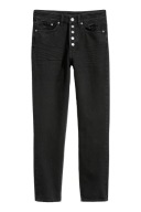 Czarne spodnie mom fit jeans z wysokim stanem H&M vintage 26 XS S