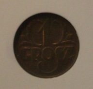 1 GR GROSZ 1937 GRADING GCN MS63 - MONETA Z ŁADNYM POŁYSKIEM