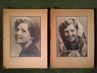 Dwie stare polskie fotografie reklamowe - duże