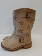 SANCHO BIKER KOZAKI MOTOCYKLOWE BUTY SKÓRZANE R.36 \23,5 CM