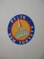 DOM TURYSTY PTTK POZNAŃ naklejka z PRL lata 70-te