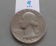 1/4 DOLARA - QUARTER DOLLAR z 1965 roku