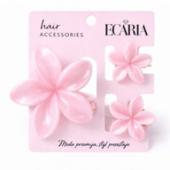 Elegancki zestaw spinek do włosów 3w1 – Kwiat XL + 2 mini spinki