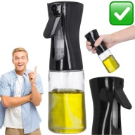 BUTELKA Z DOZOWNIKIEM SPRAY NA OLIWĘ OLEJ 190ml SZKLANY ROZPYLACZ | CADRO