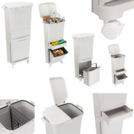 KOSZ DO SEGREGACJI ŚMIECI ODPADÓW DO KUCHNI NA KÓŁKACH 42L