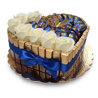 TORT BOX Z CZEKOLADEK MERCI WAWEL TIKI TAKI KSZTAŁT SERCE