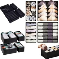 ORGANIZER DO SZUFLADY MEBLI NA UBRANIA BIELIZNĘ SKARPETKI ZESTAW 4 SZT