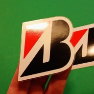 2x Naklejka z logo BRIDGESTONE Znaczek Rozm. 86mm Ścigacz Cross Quad Moto