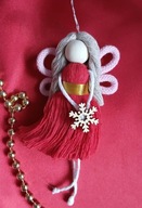 Aniołek handmade makrama