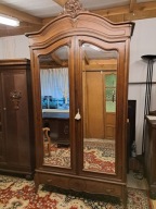 Piękna 2 drzwiowa szafa z lustrami - Ludwik Filip