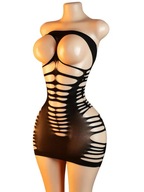 Jessica – seksowna sukienka erotyczna bodycon z wycięciami | siateczka